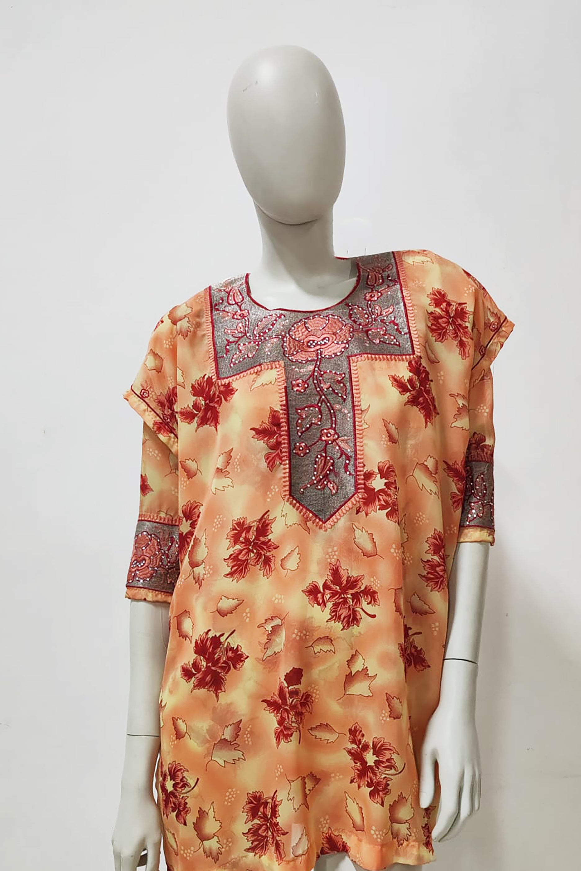 Printed Design Short Kaftan