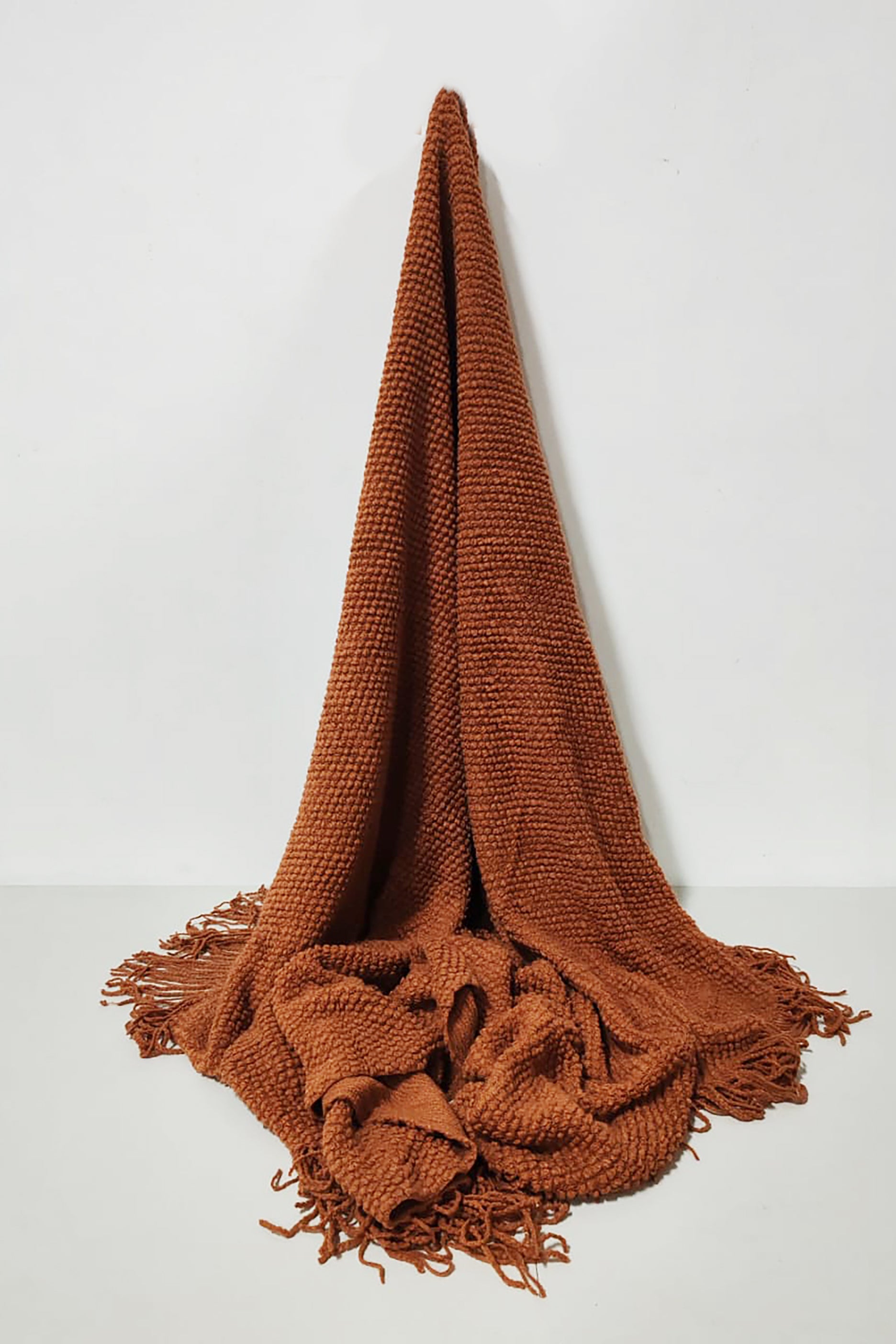 Brown Waffle Throw/Blanket