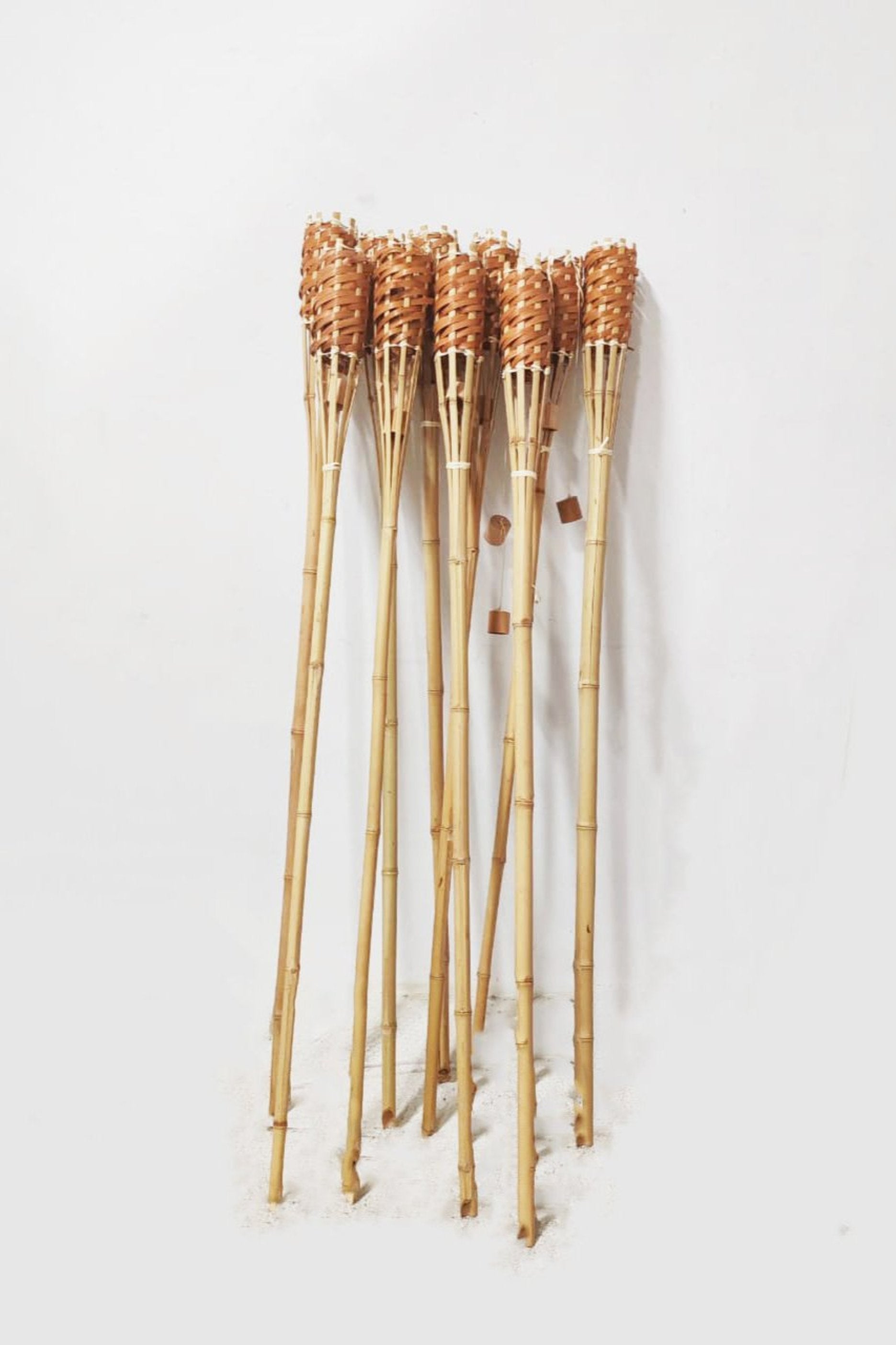 Bamboo Tiki Torch set as 10pcs