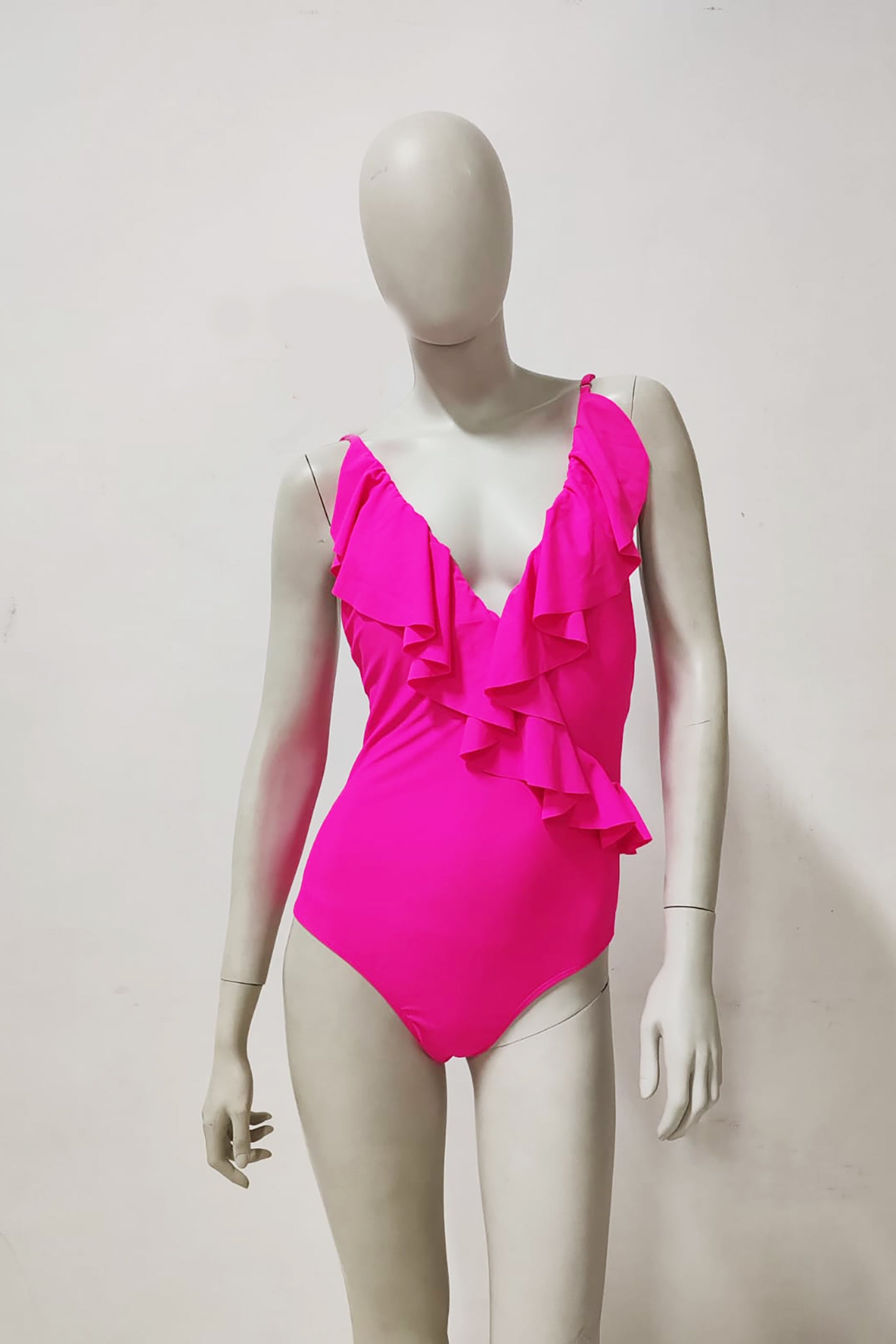 Pink Ruffle Swimsuit