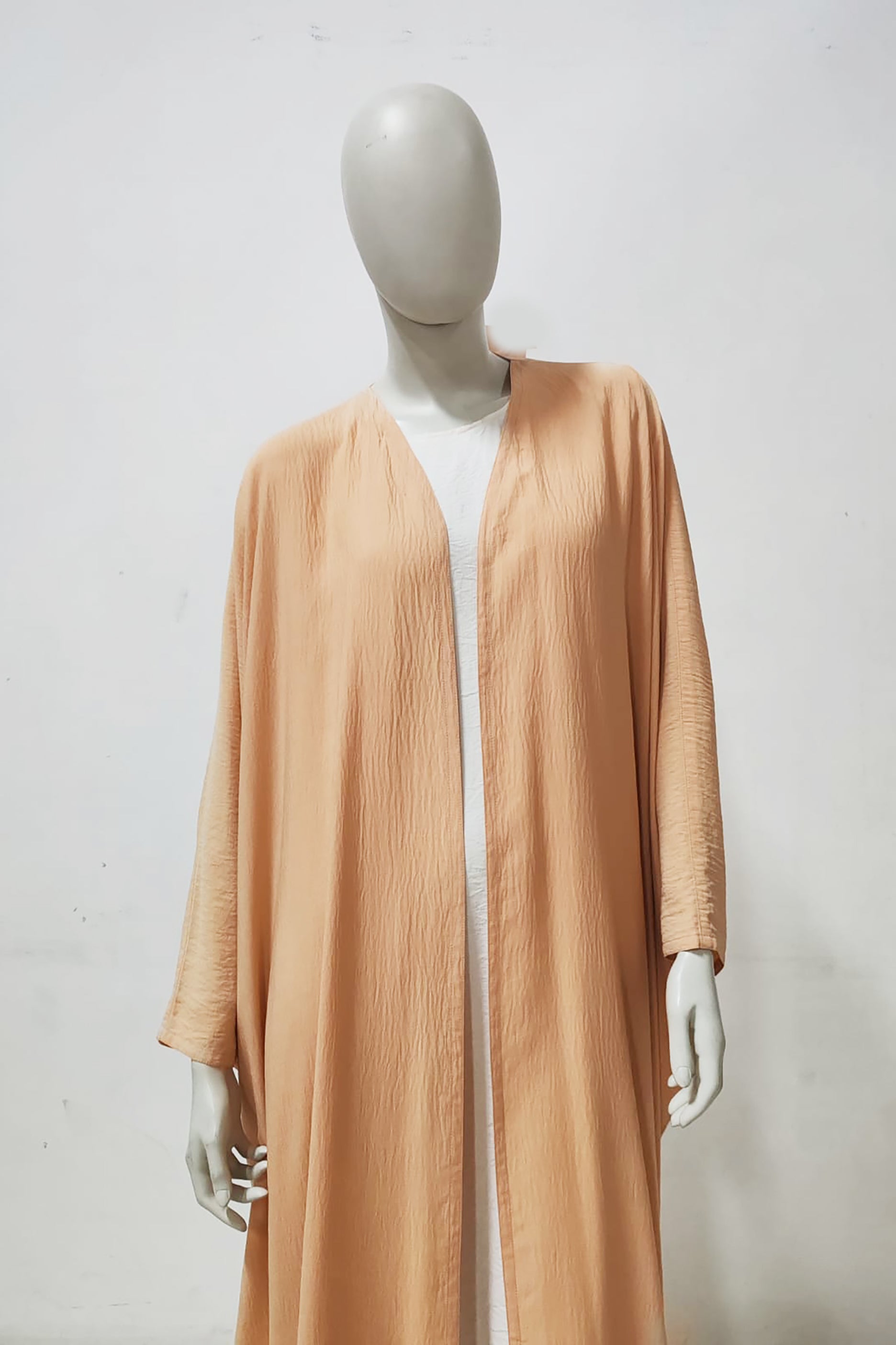 Orange Linen Abaya