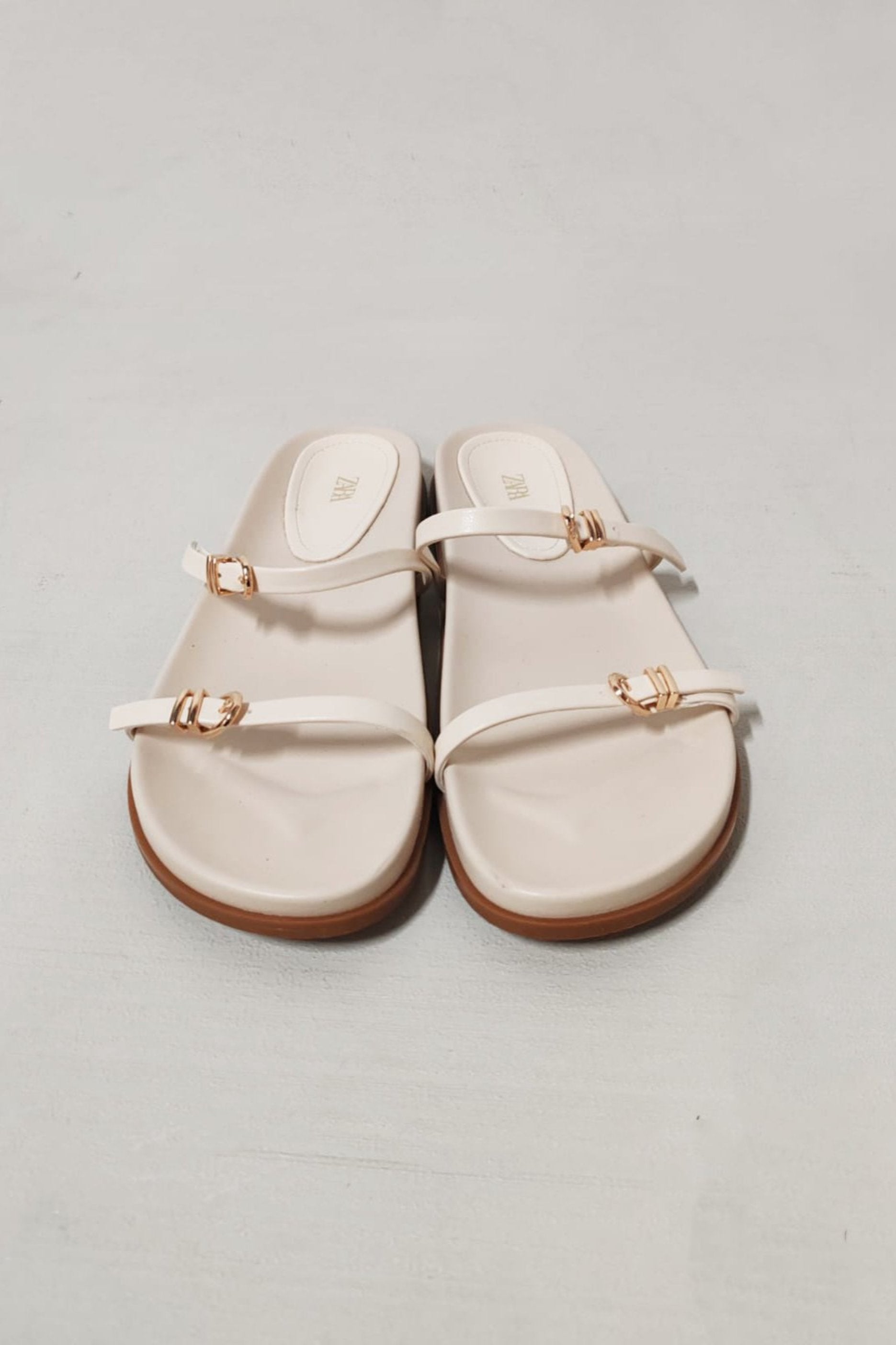 Vamp Strap White Sandals Eu41