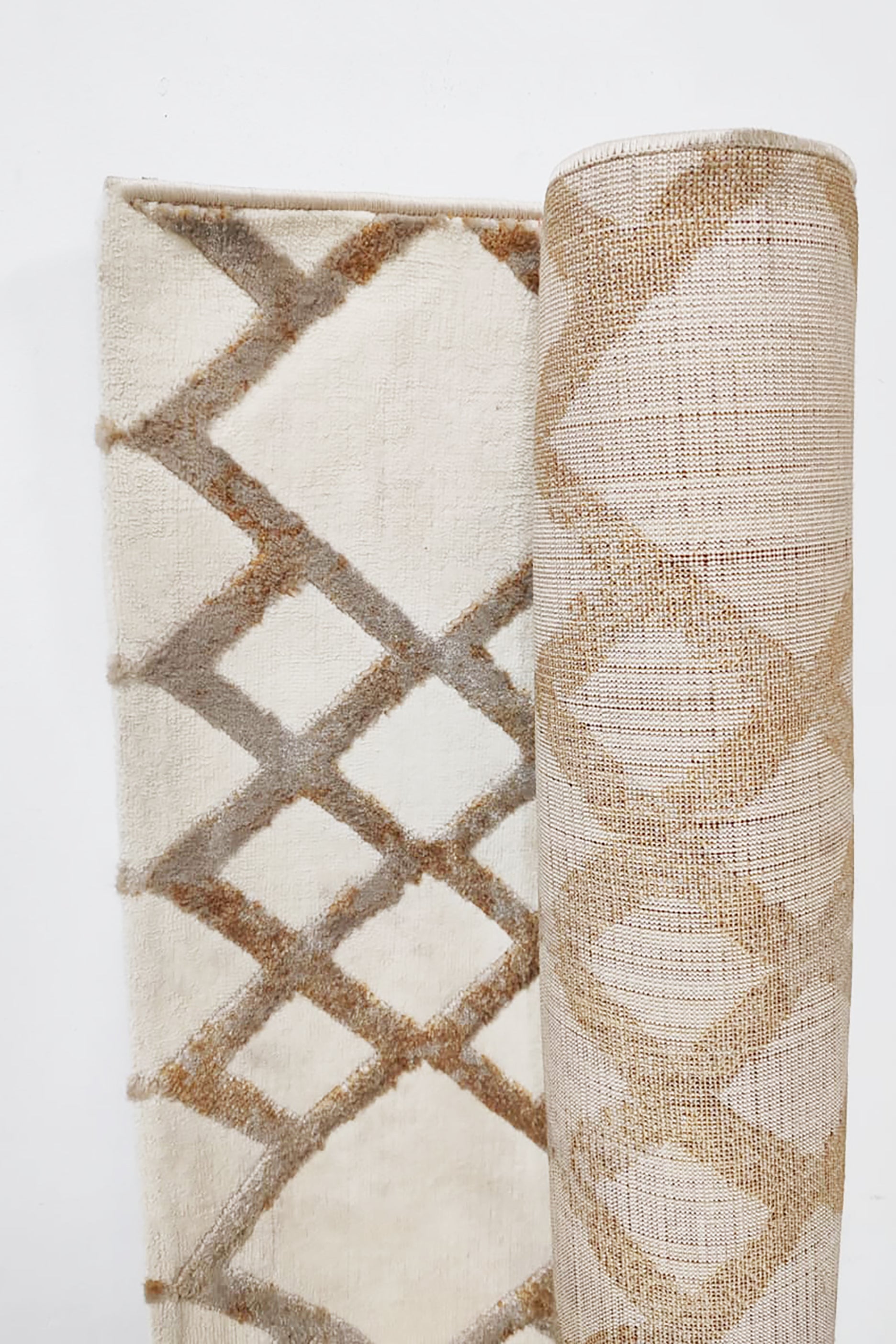 Beige Trellis Anglo Rug