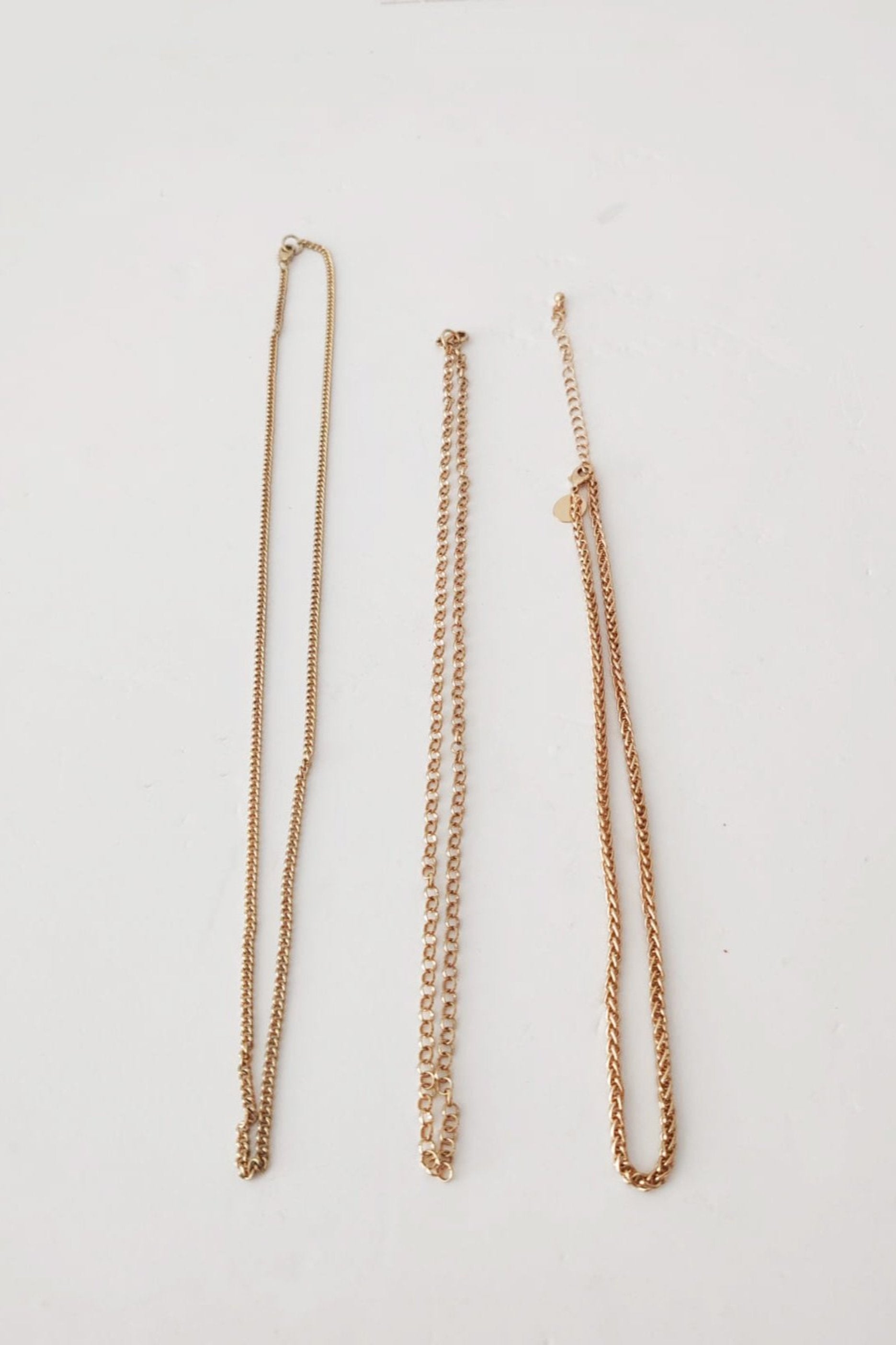 Gold Necklace Set as 3.