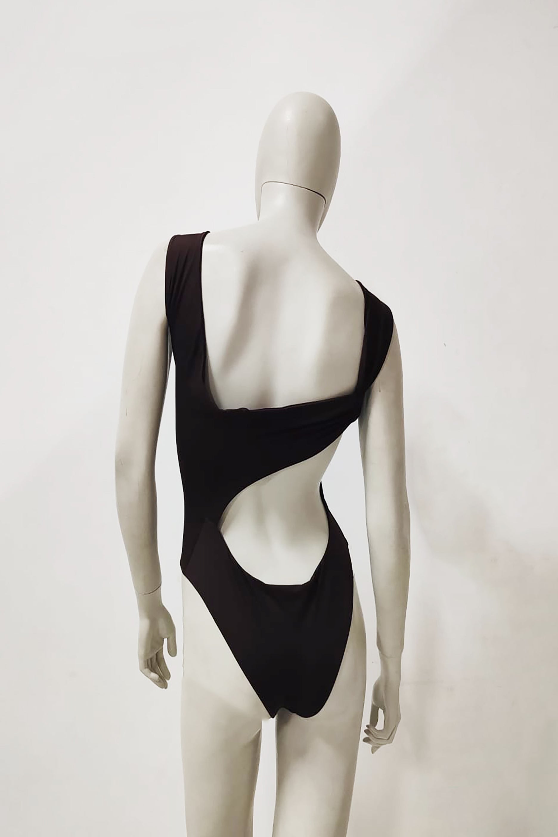 Brown Designed Swimsuit