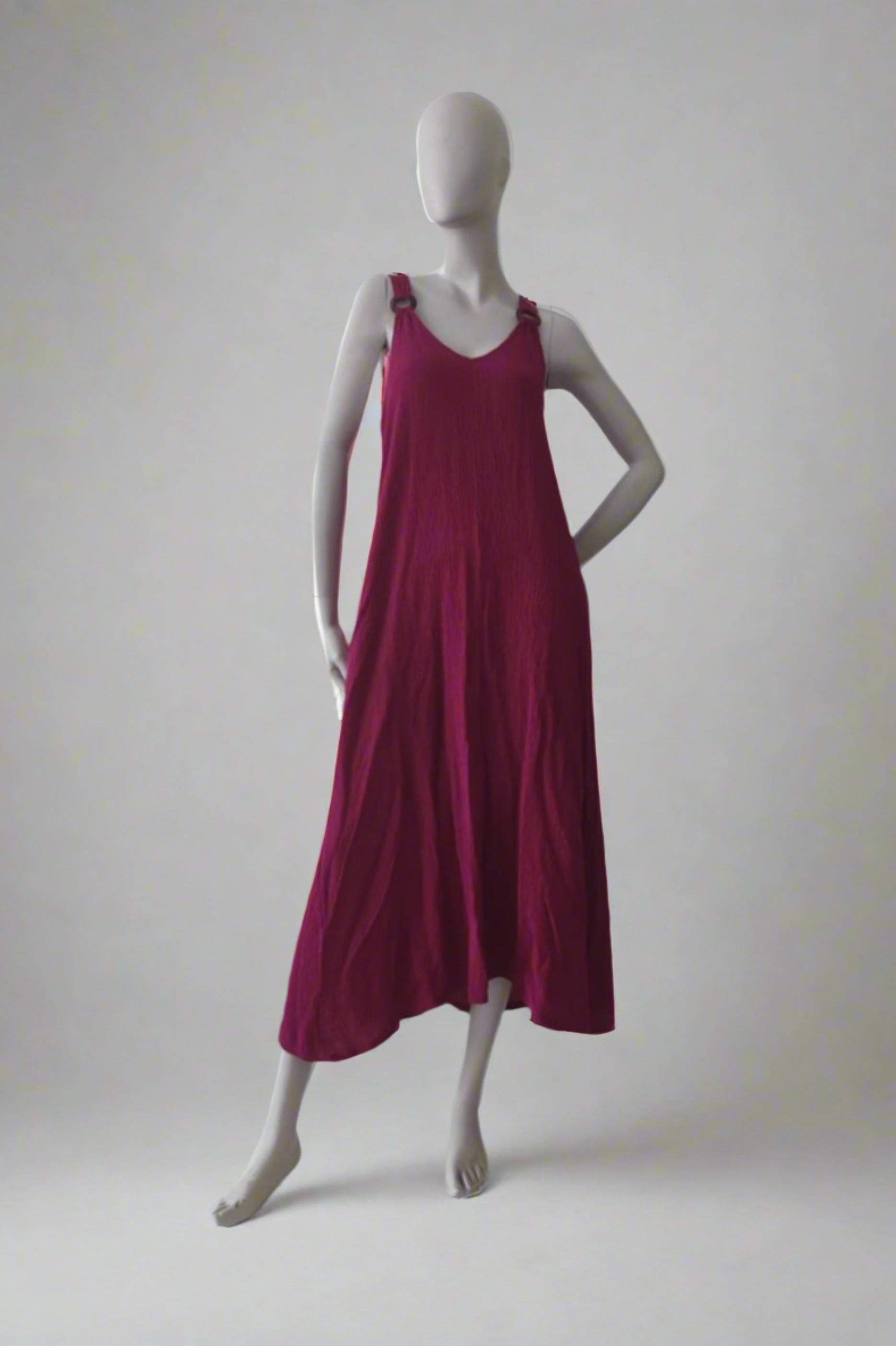 Maroon beach maxi dress