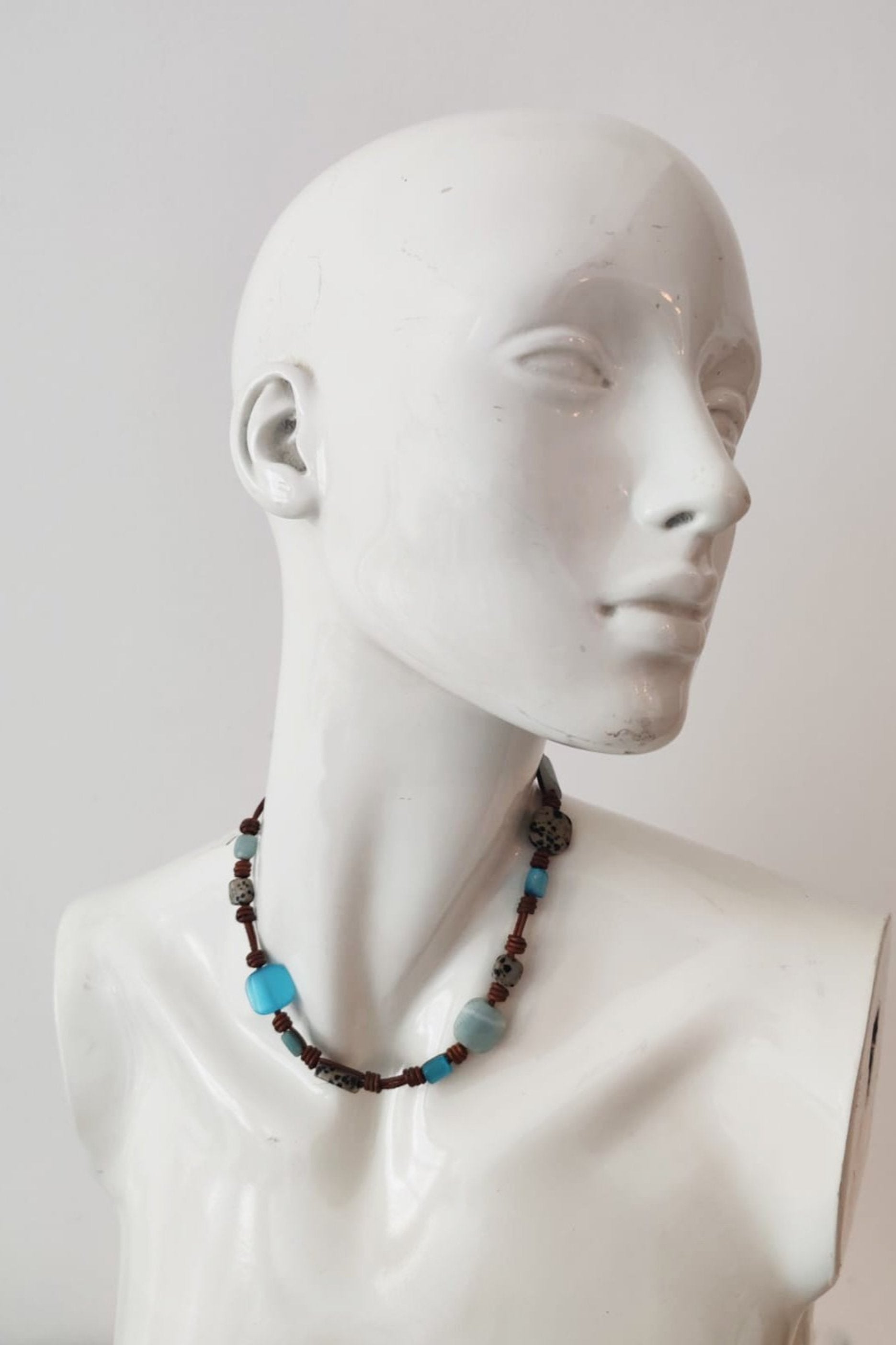 Blue Turquoise Necklace Set