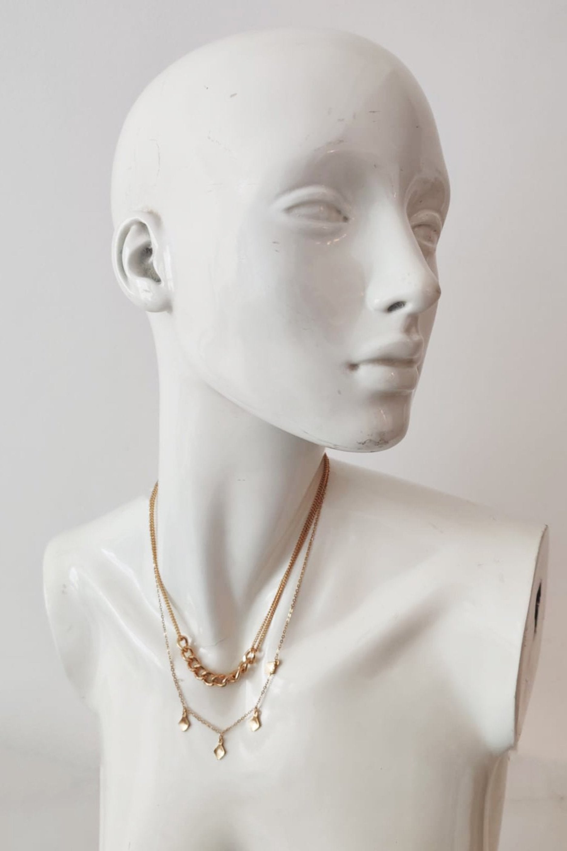 Gold Multi-Layer Chain Necklace