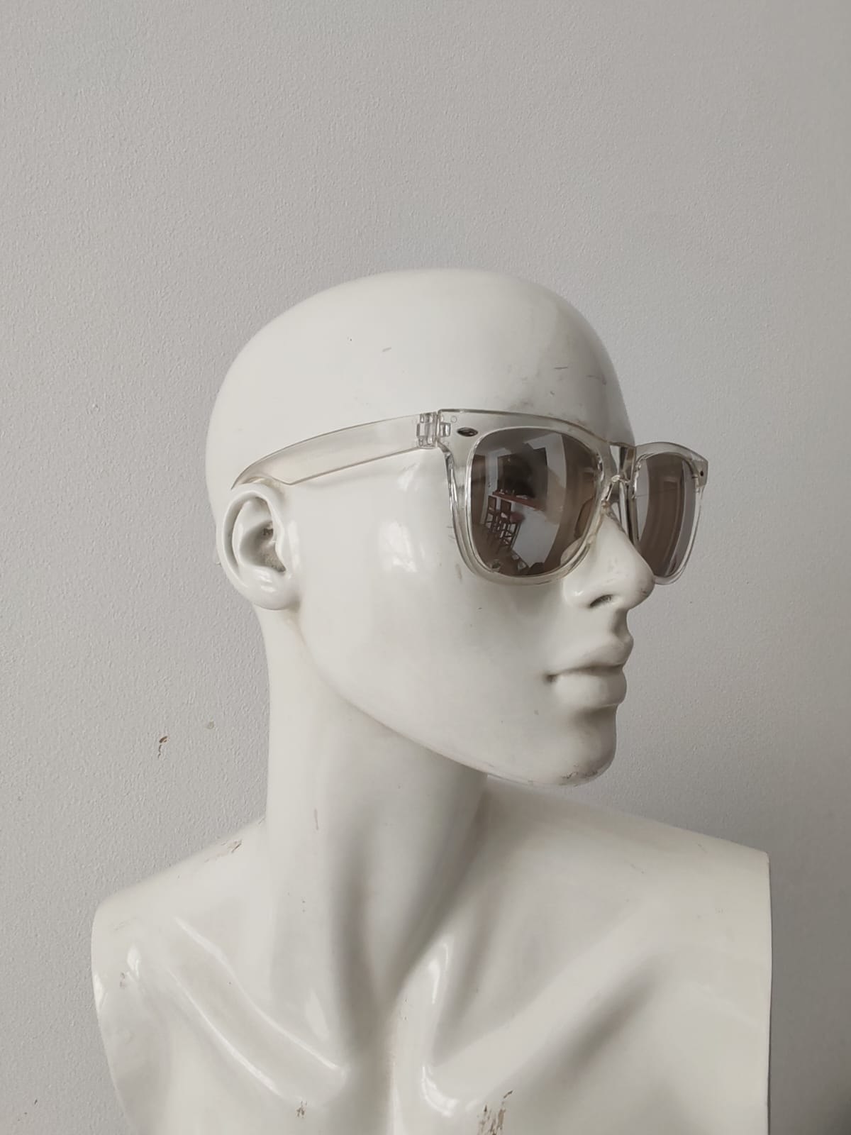 Clear Frame with Silver Tinted Sunglasses