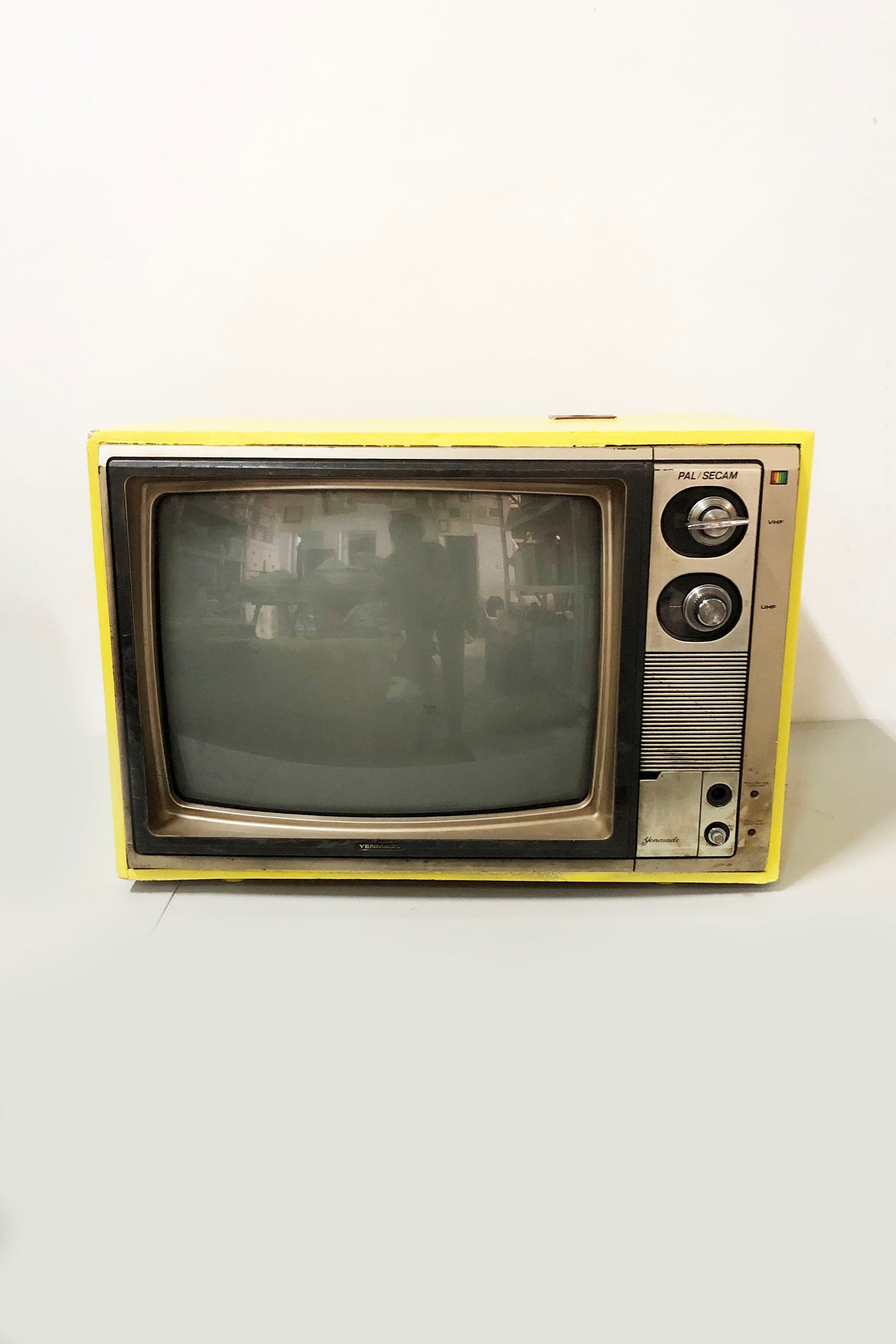 Yellow Yenmade Vintage TV