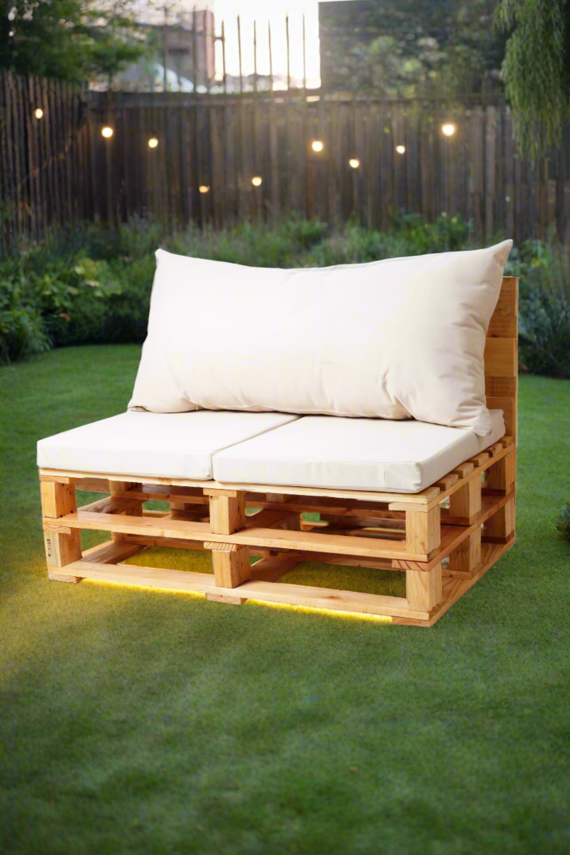 Outdoor Pallet Furniture Set - (2 Seater &  2x1 Seater)