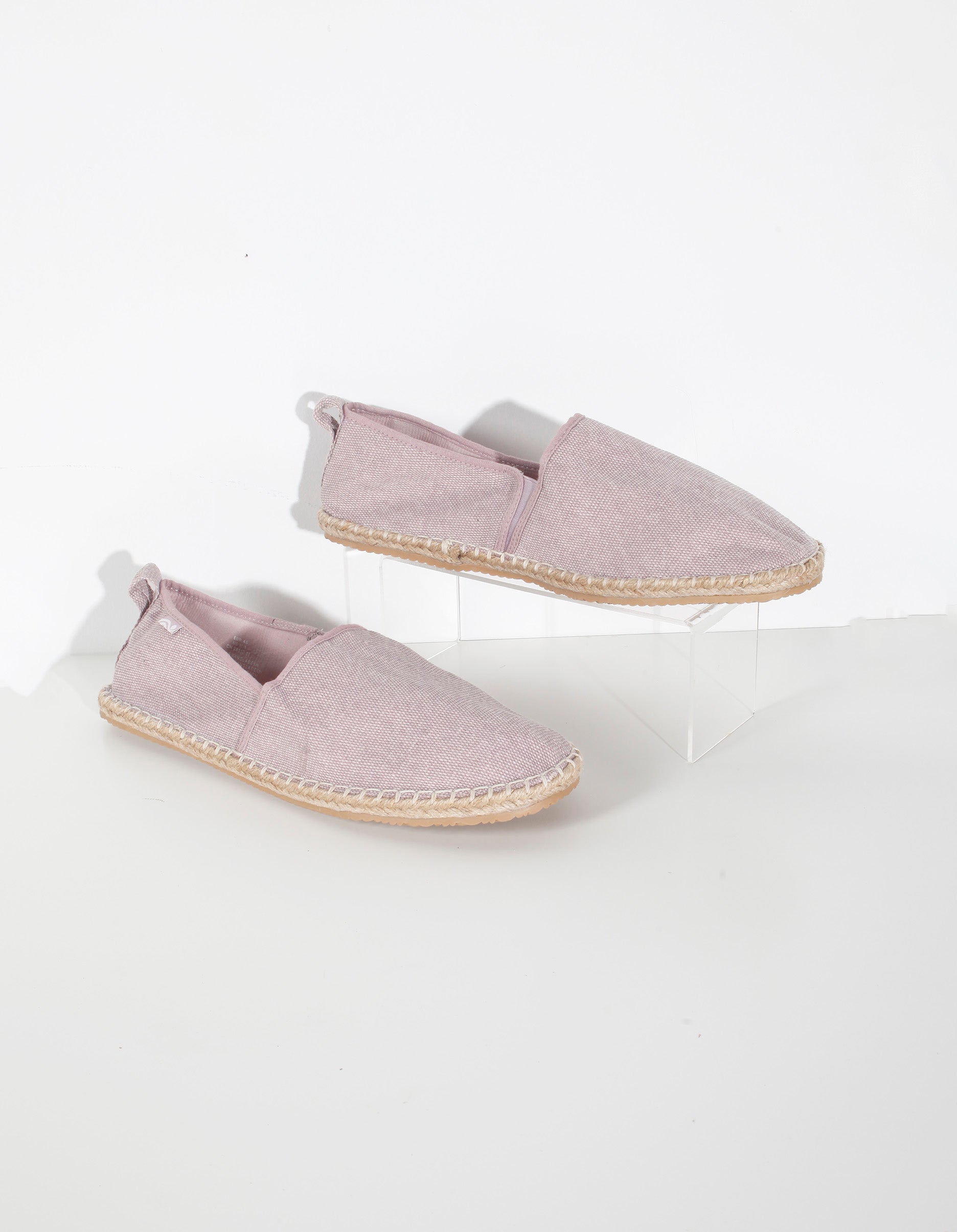 Mens Pink Canvas Espadrilles (Eu45)