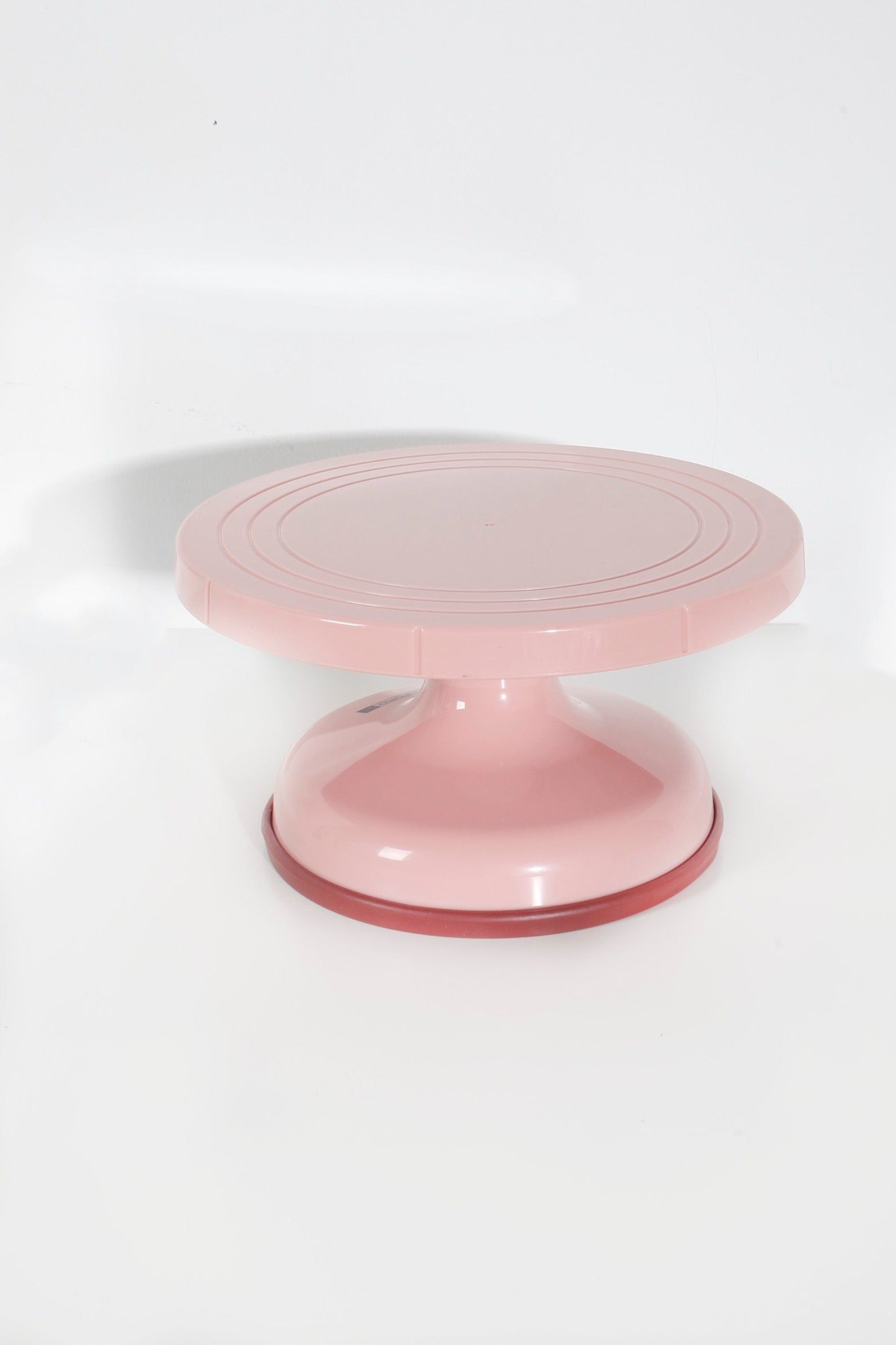 Pink Rotating Cake Turntable Stand