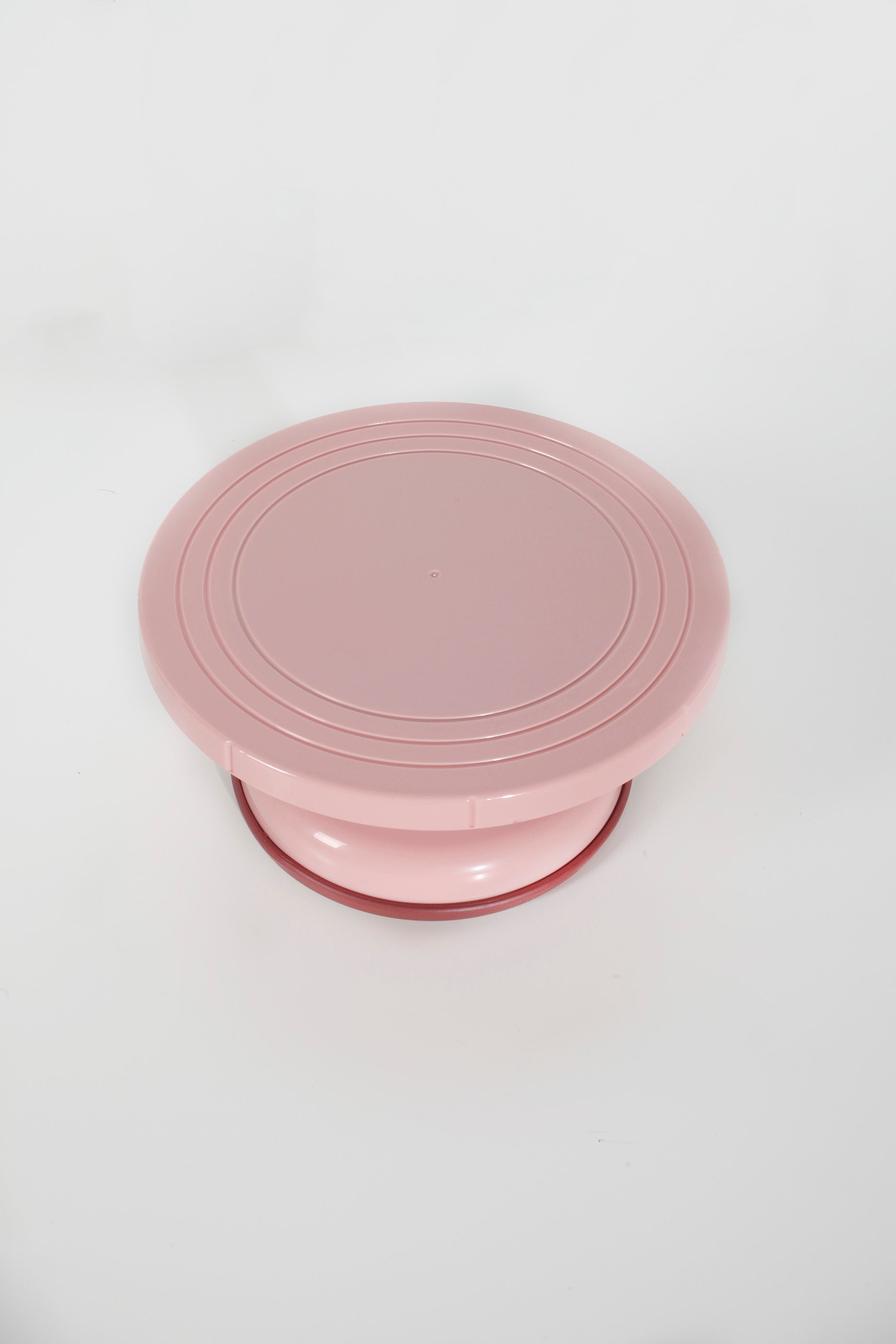 Pink Rotating Cake Turntable Stand