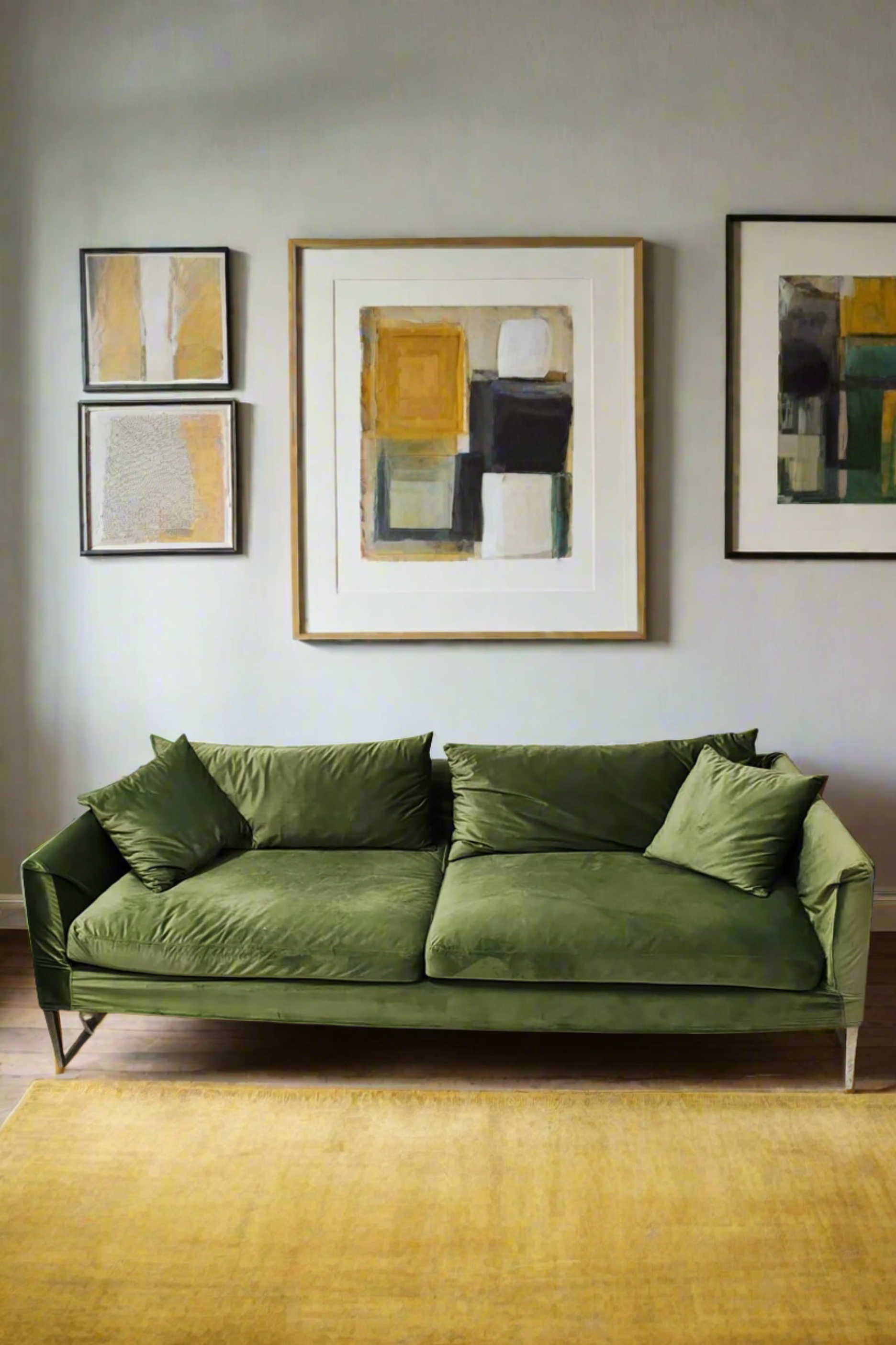 Green Velvet Sofa