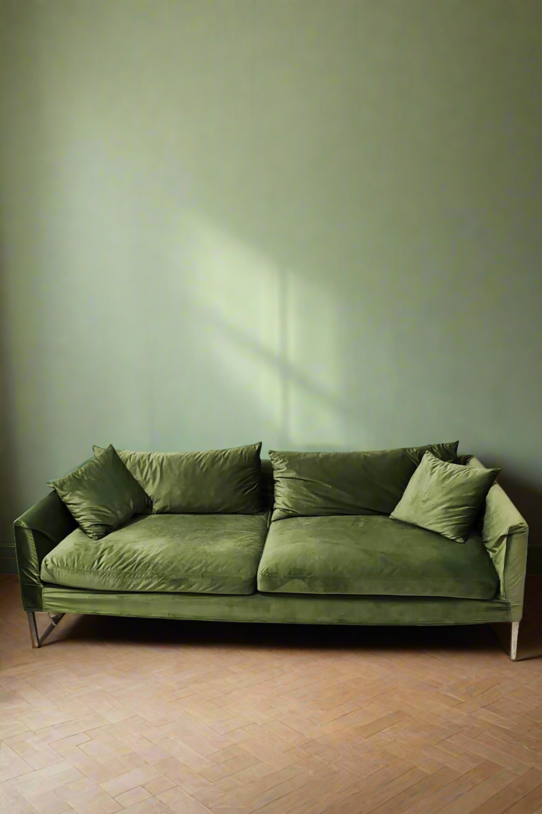 Green Velvet Sofa