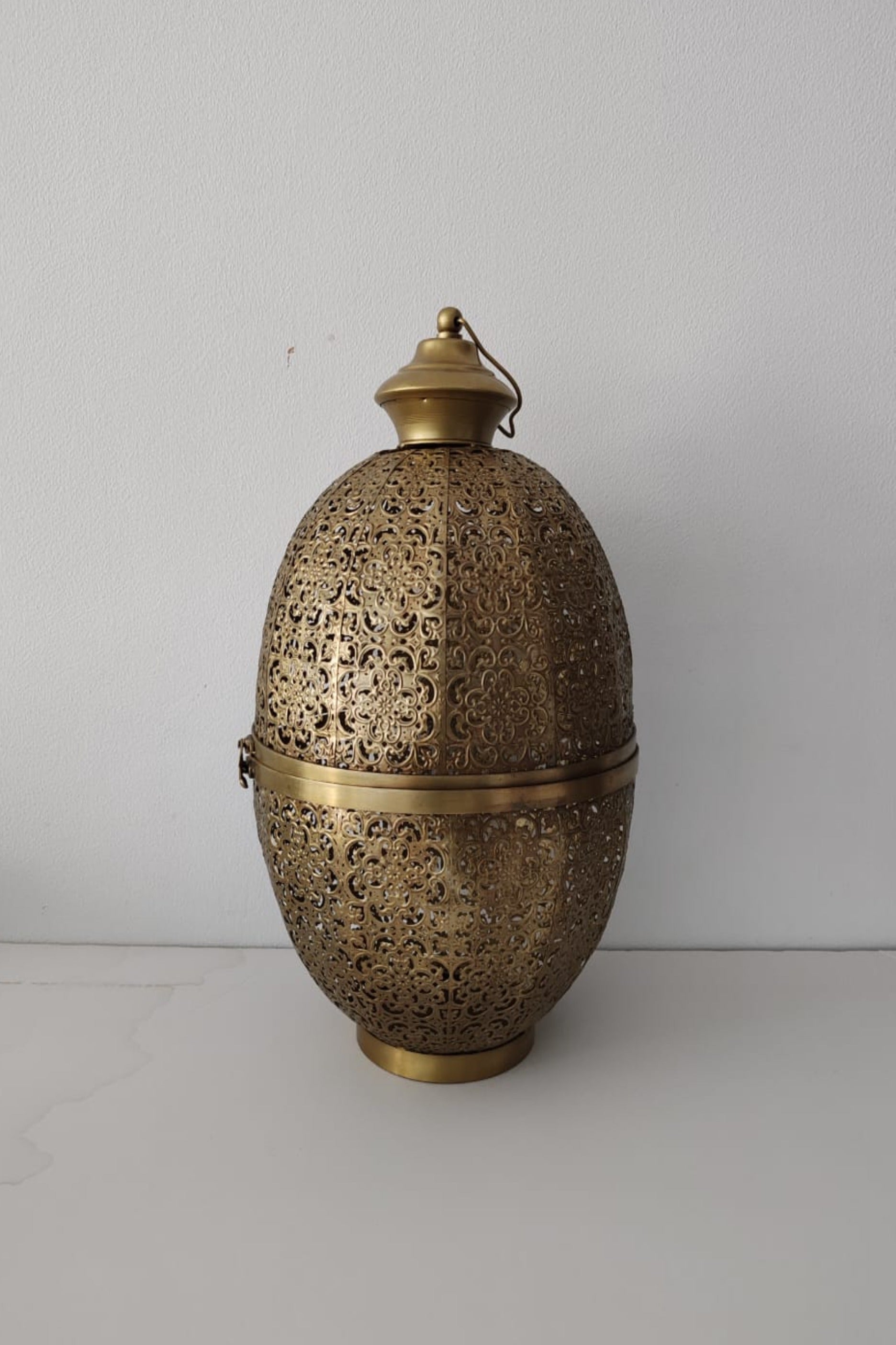 Large Brass Floor Lantern (5 pieces available)