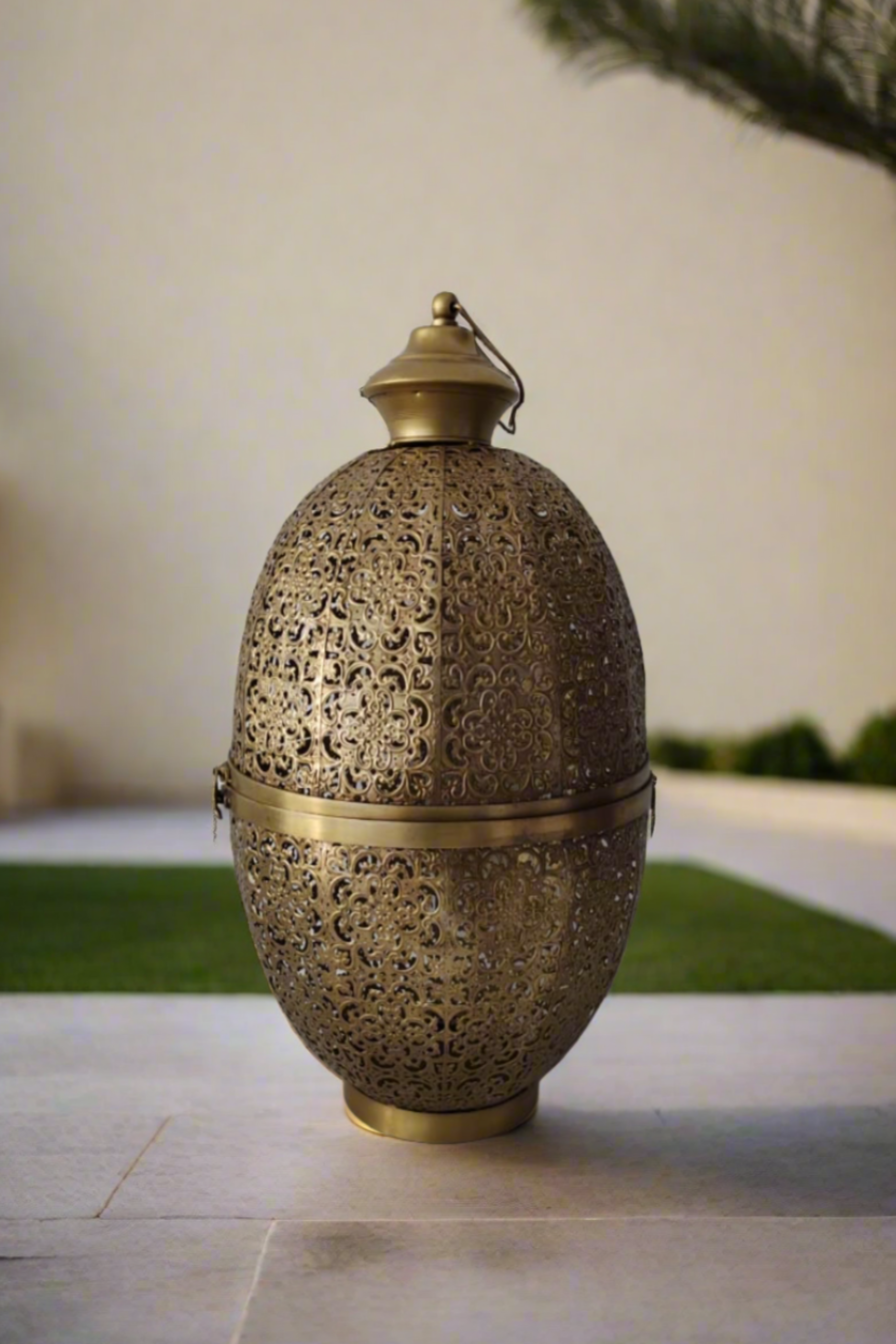 Large Brass Floor Lantern (5 pieces available)