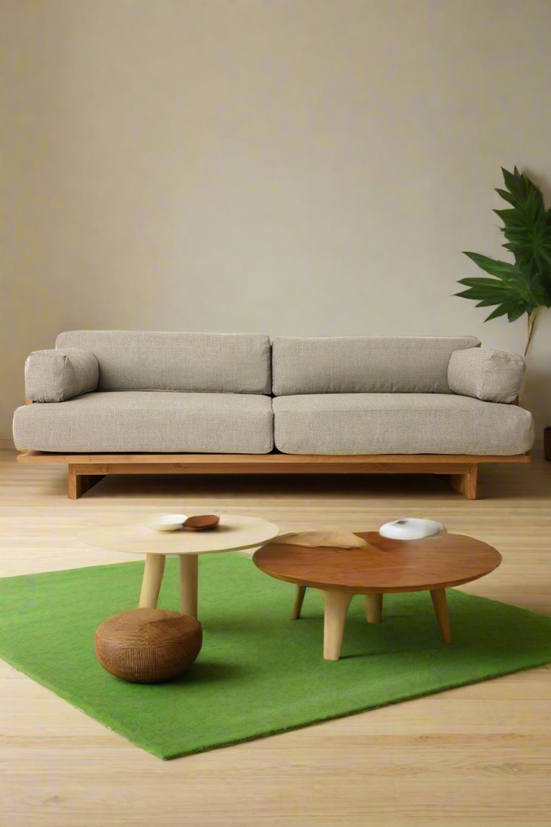 Premium Modern Wooden Sofa