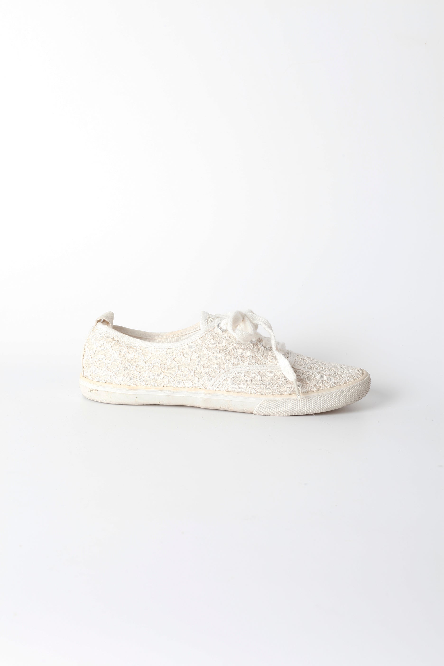Girls Sneakers with Lace Detail