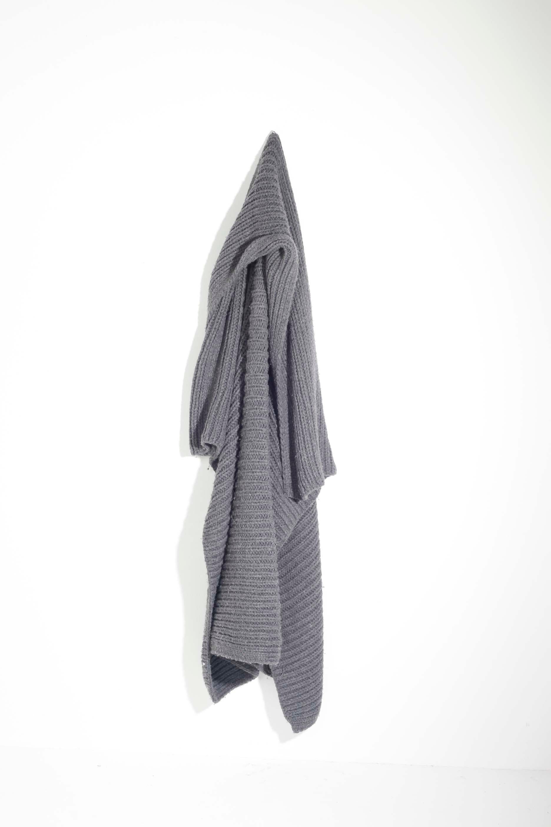 Grey Cableknit Blanket Throw (110x150cm)