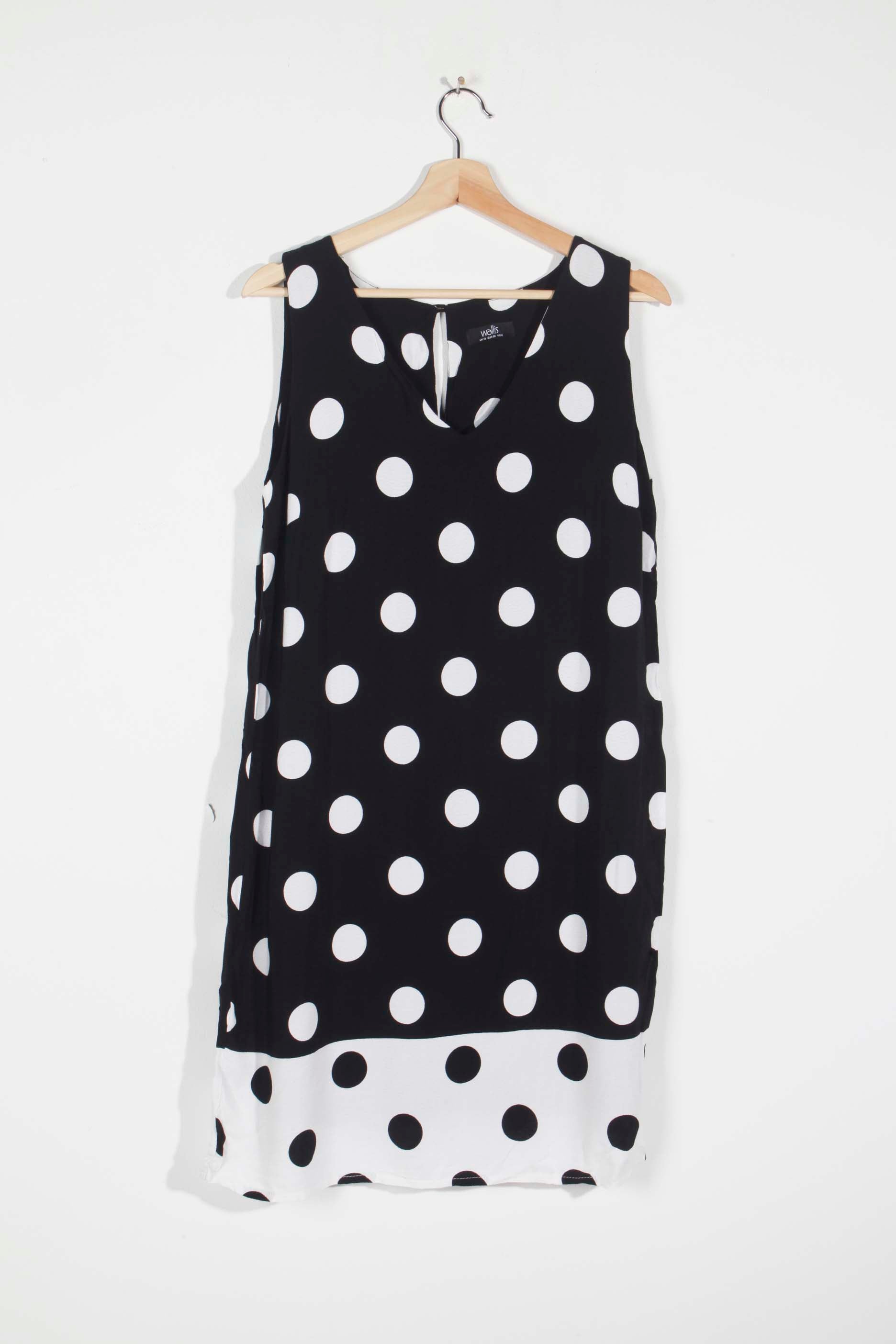 Black and White Polka Dot Dress (Eu38)