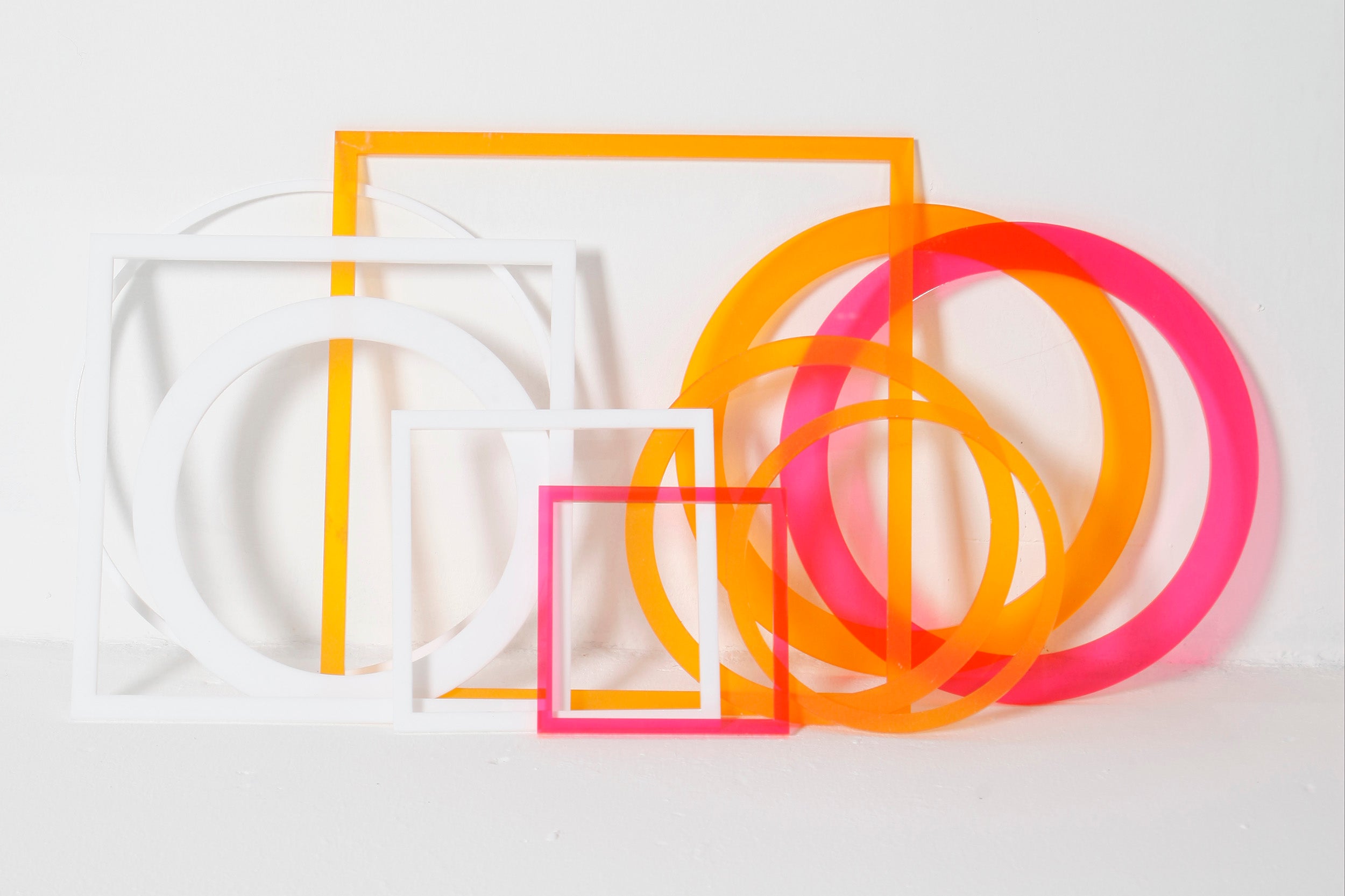 Perspex Shapes for Styling Still Life (10 pieces)