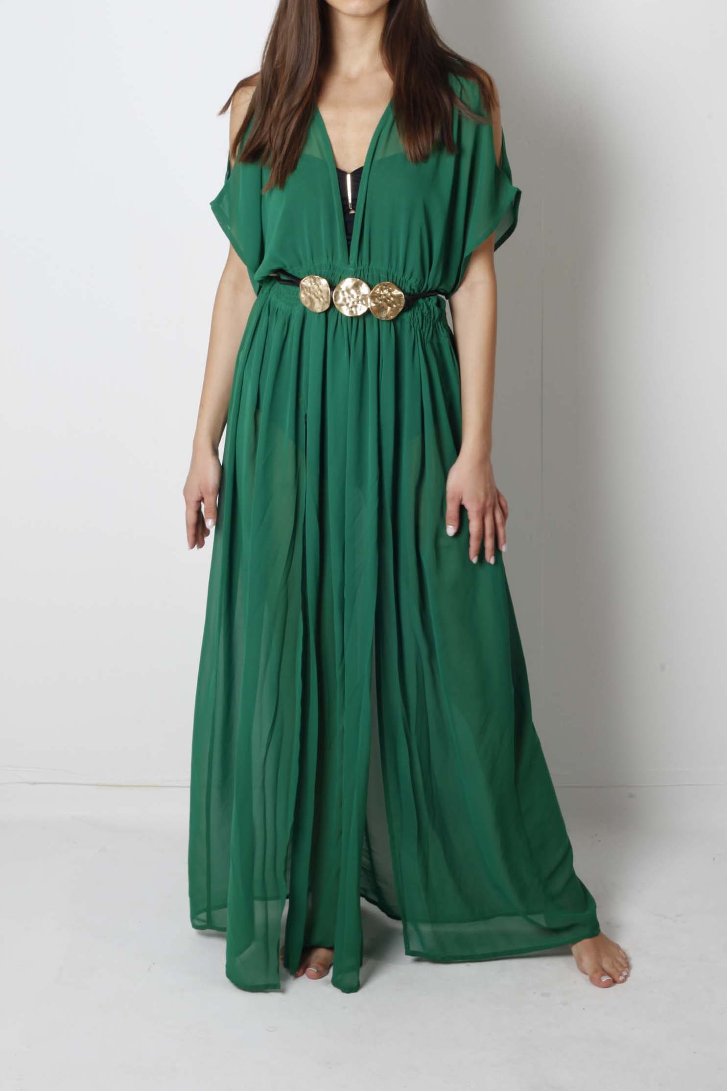 Green Full-Length Kaftan