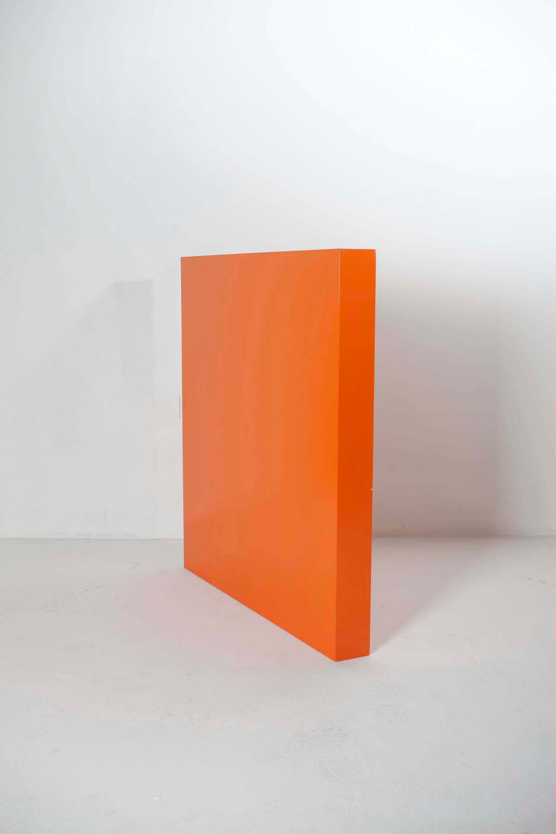 Square Block Plinth in Orange (100cm x 100cm)