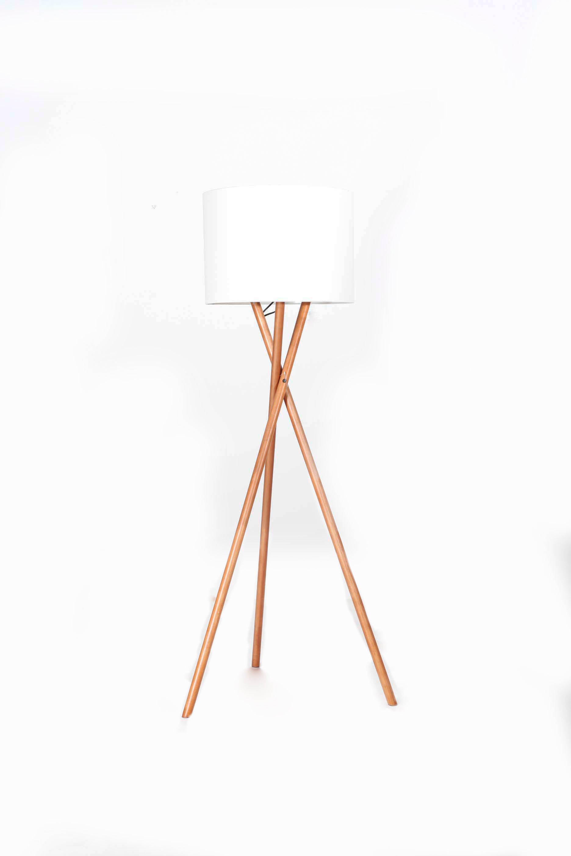 Boho Style Floor Lamp - Wood