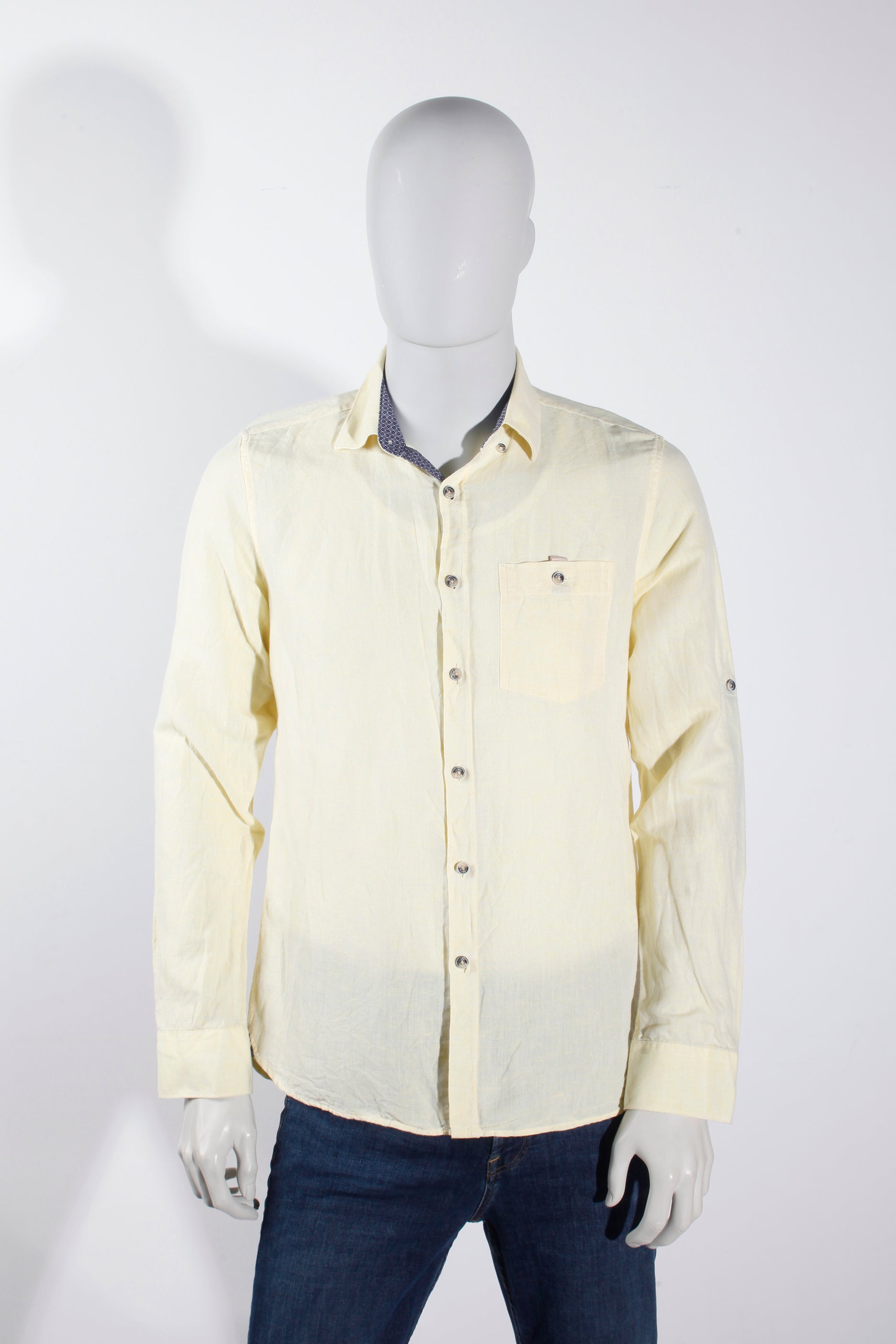 Men's Light Yellow Shirt (Small)