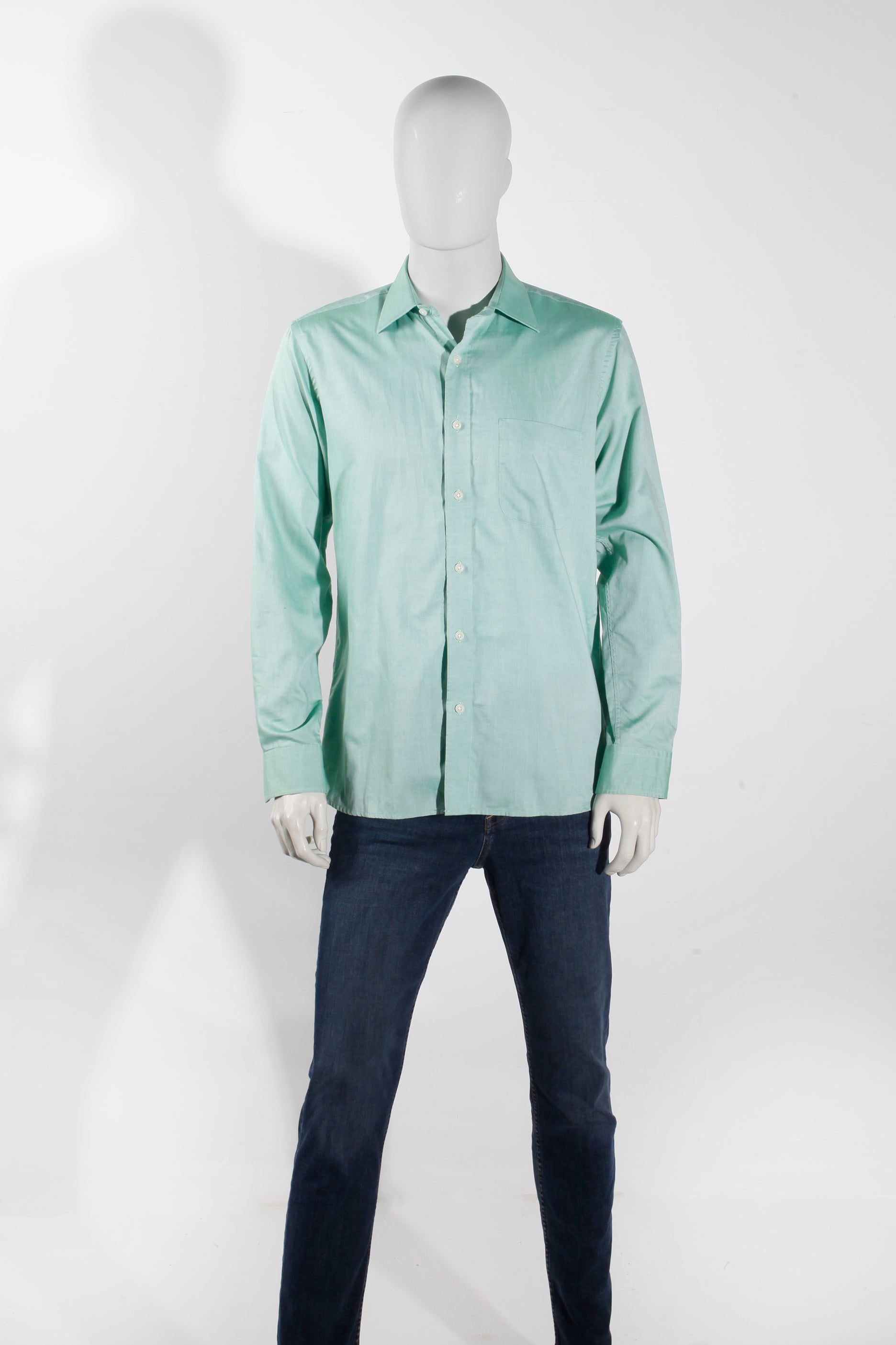 Men's Light Green Shirt (Medium)