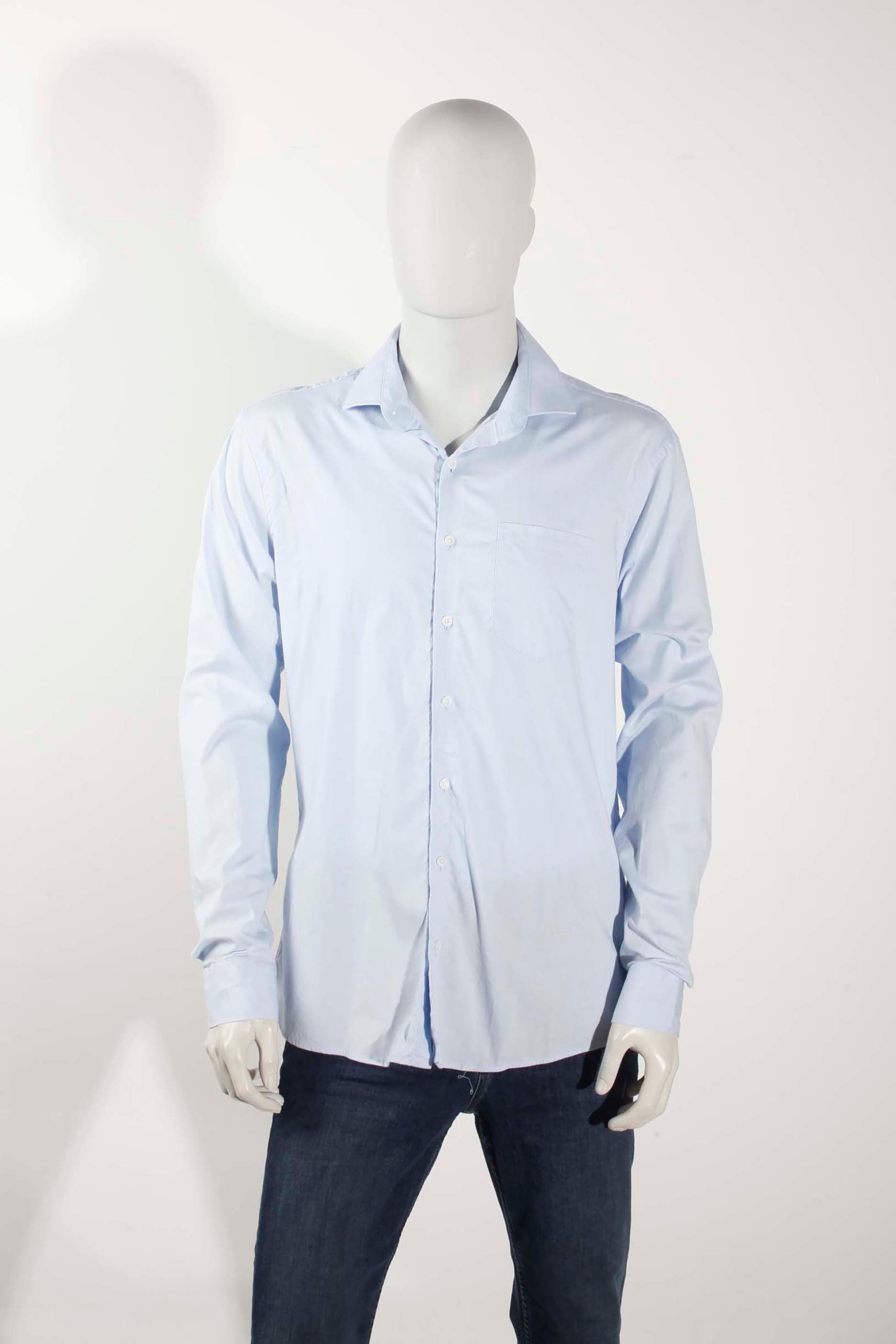 Mens Blue Work Shirt (Large)