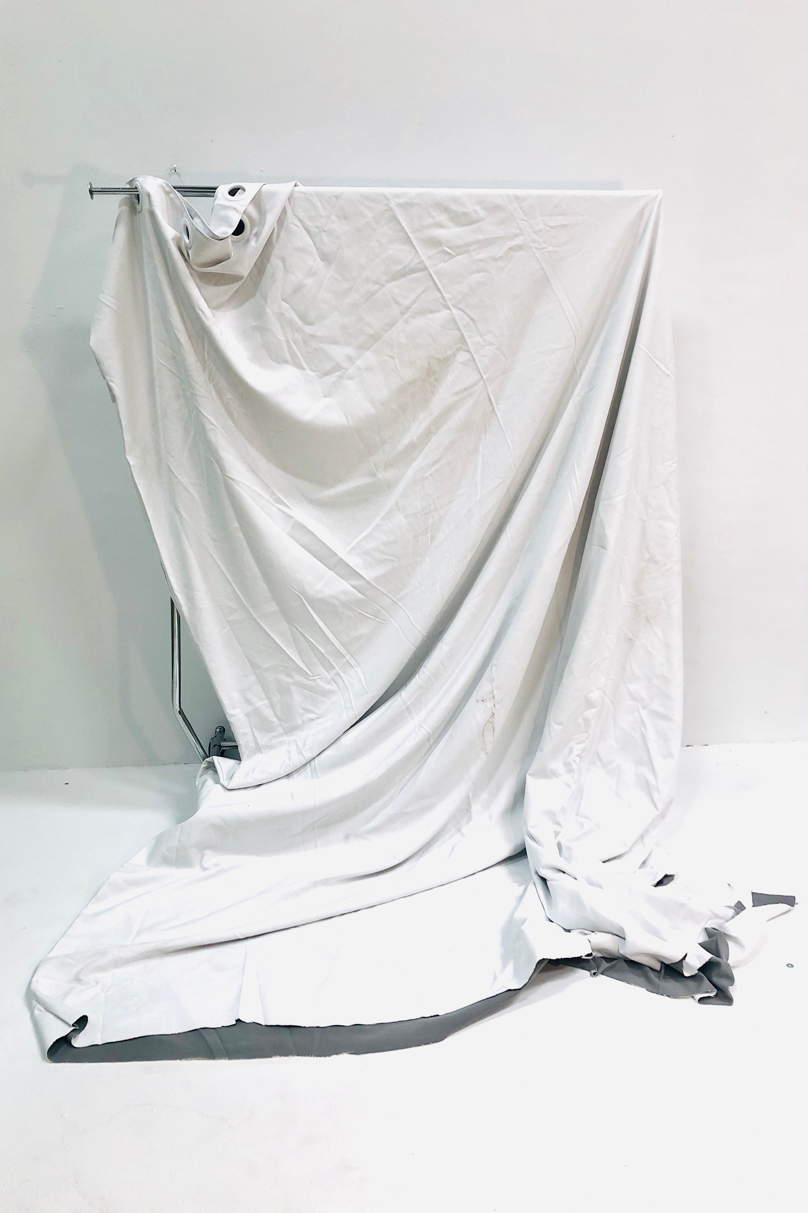 White/Grey Canvas Backdrop 450x360cm